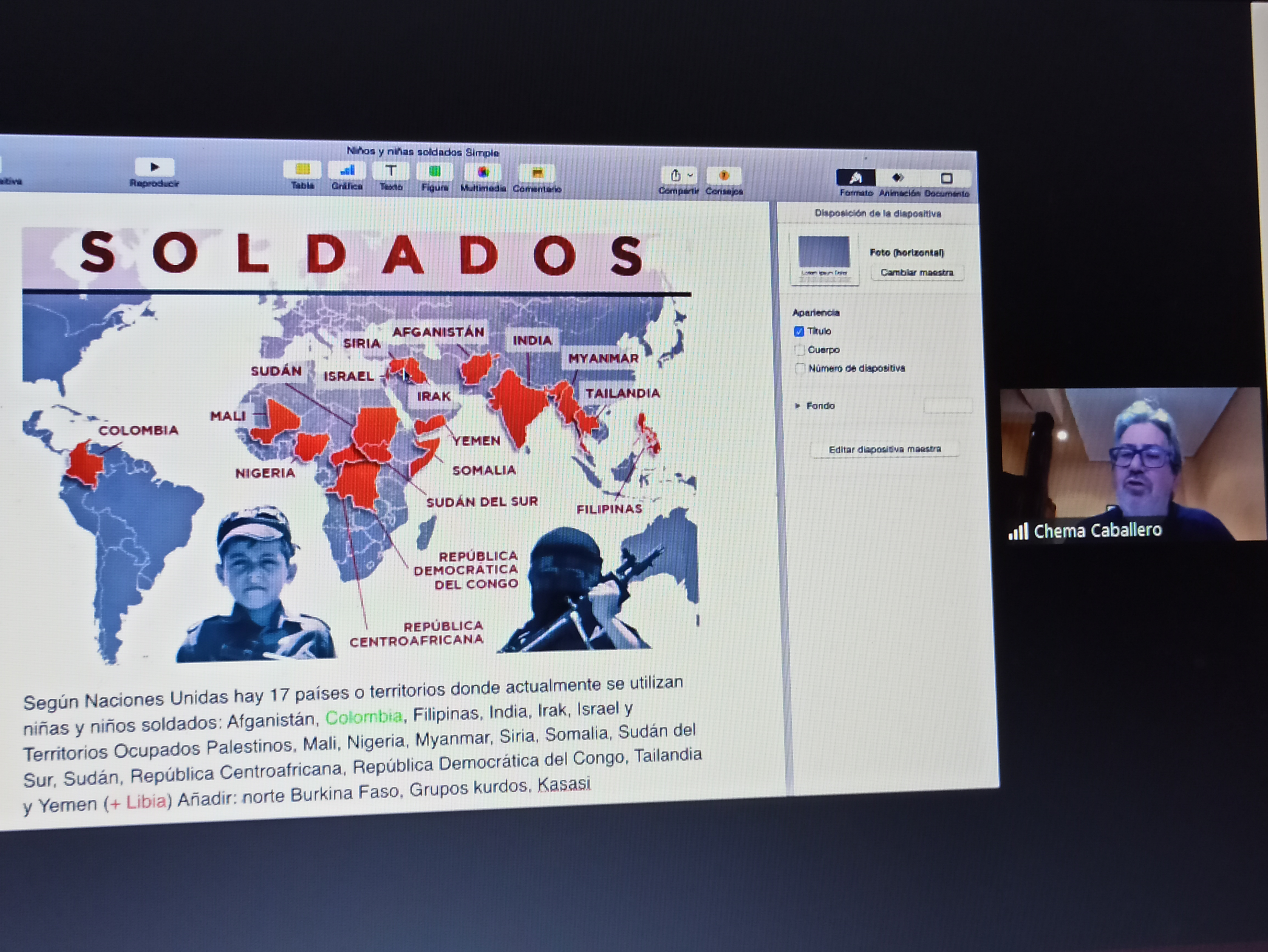 “Donde hay guerras hay niños soldados”